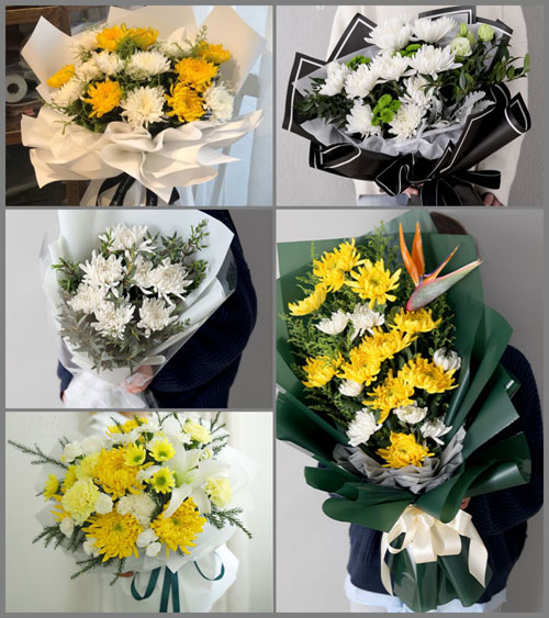 广东揭阳市榕城区梅云街道伯劳村白事花束代送